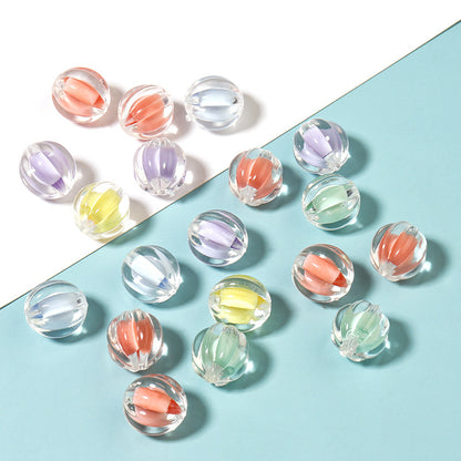 100 Pack Transparent Multi-Style Acrylic Beads Bracelet Accessories
