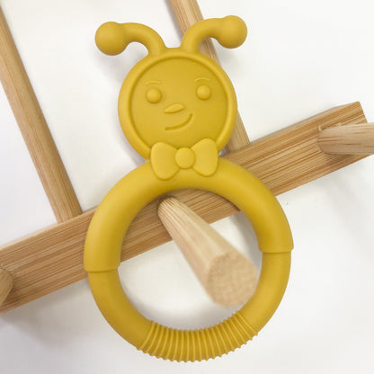 Silicone Baby Teether Bow Shape Soft Teething Toy 2 Pack