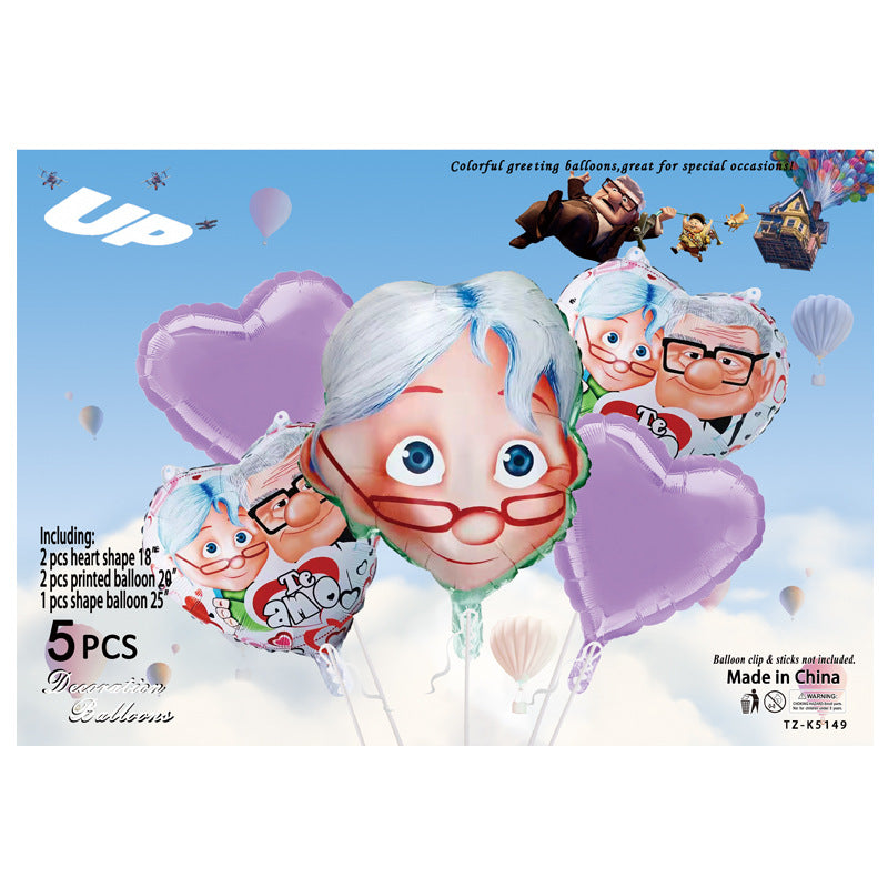 Cartoon Character Foil Balloon Set Kids Party Decoration 2 Sets 61