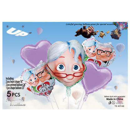 Cartoon Character Foil Balloon Set Kids Party Decoration 2 Sets 61