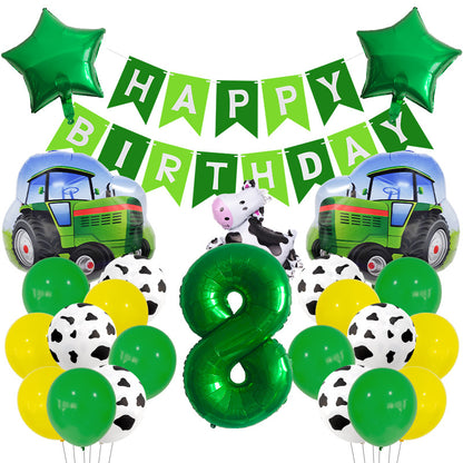 Cow Farm Foil Balloon Set Birthday Party Decoration 11