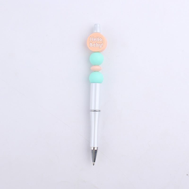 Milk Bottle Silicone Beaded Pens Handmade Office School Supplies 13