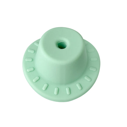 20pcs Silicone Focal Beads Hats Round Brim Design 15