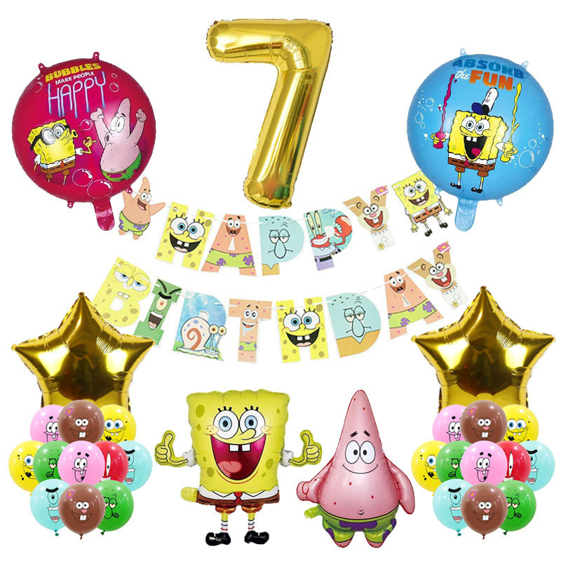 SpongeBob SquarePants Foil Balloon Set Birthday Party Decoration 2Set 9