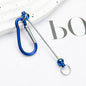 Beadable Carabiner Keychain Metal DIY Craft Supplies 5.4g 14