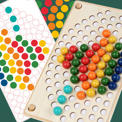 Wooden Classification Beads Montessori Toys Educational Toy 30x18x5cm