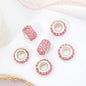 50pcs 12mm 3-Row Large Hole Rhinestone Spacer Beads DIY Jewelry Making 10