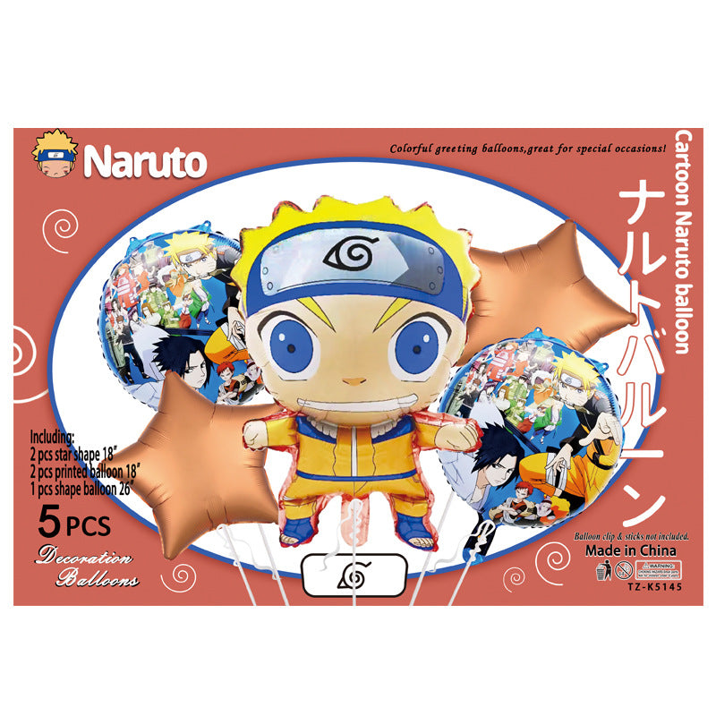 Cartoon Character Foil Balloon Set Kids Party Decoration 2 Sets 57