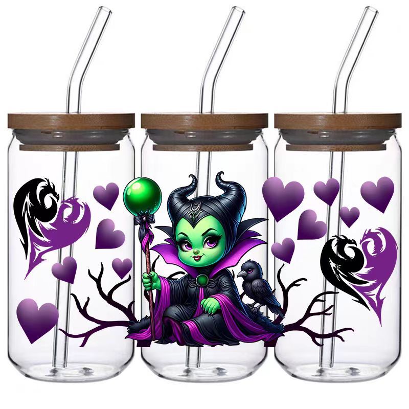 5pcs Custom Uv Dtf Cup Wraps Wholesale Transfer Stickers For 16oz Glass Cup