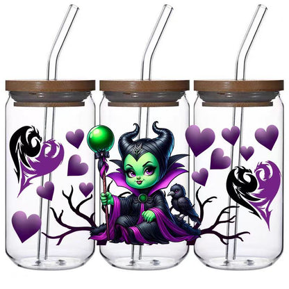 5pcs Custom Uv Dtf Cup Wraps Wholesale Transfer Stickers For 16oz Glass Cup