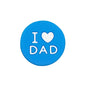 20pcs Silicone Focal Beads I Love Dad Printed Text 7