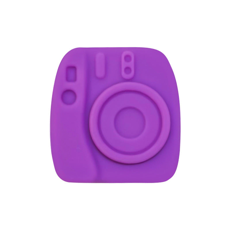20Pcs Silicone Focal Beads Camera Solid Color Creative Design 8