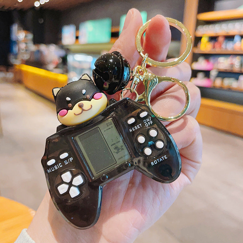 Cartoon Mini Game Machine Plastic Keychain Creative Toy Charm 9