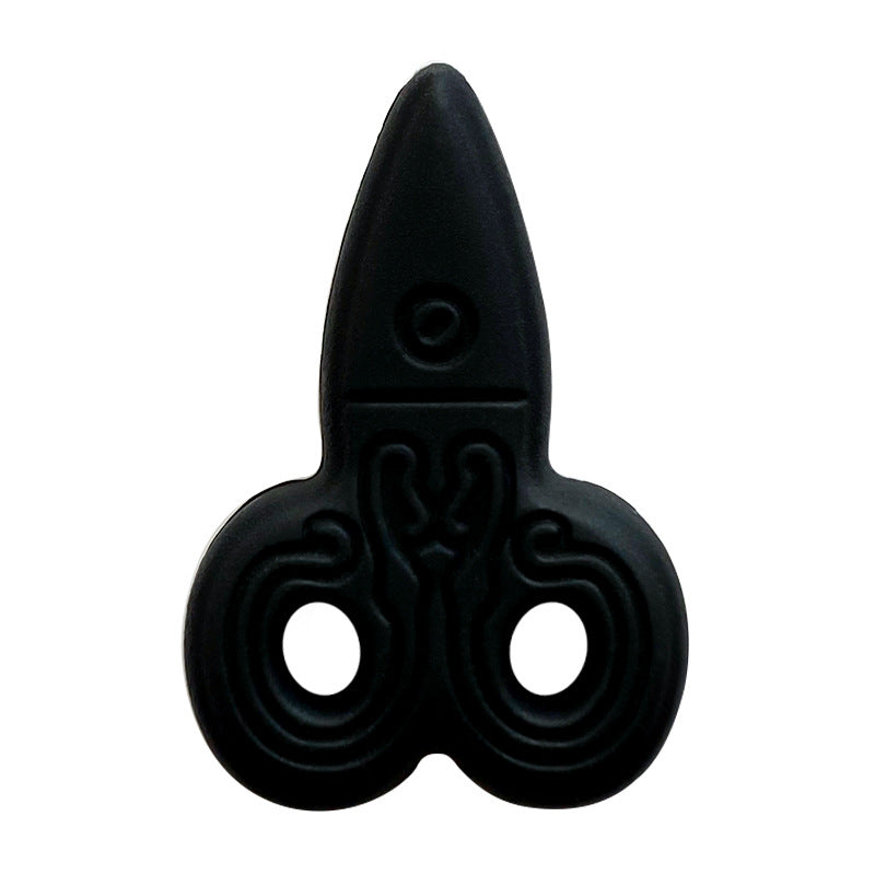 20Pcs Silicone Focal Beads Creative Scissors Front Facing Design 13