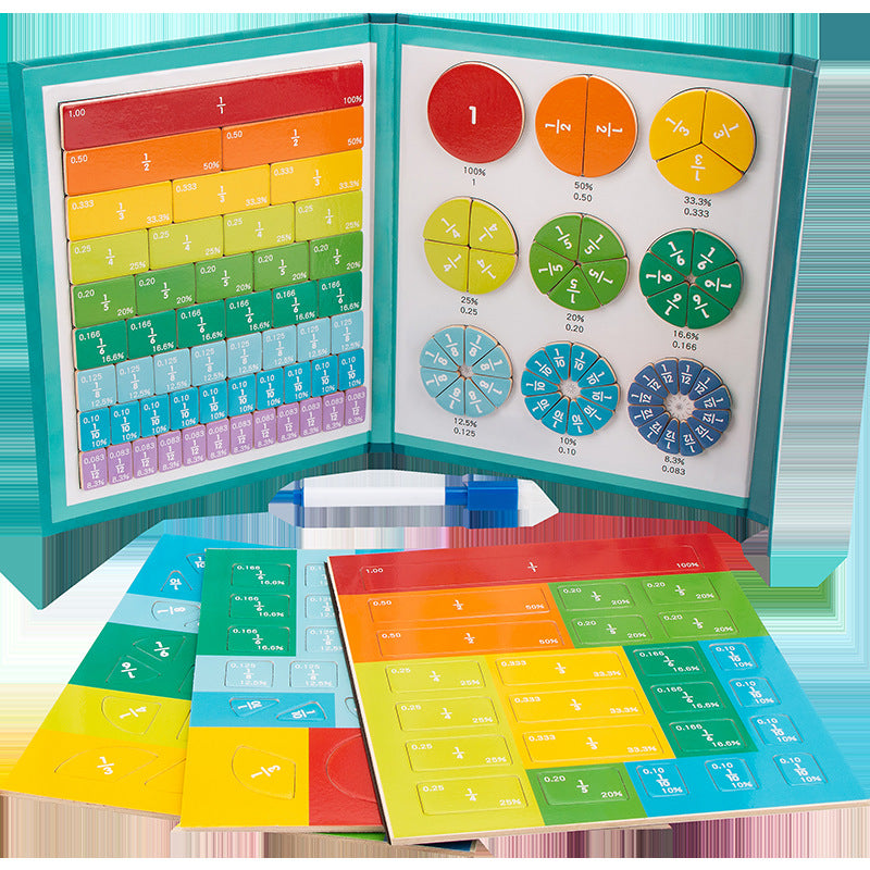 Magnetic Wooden Geometric Puzzle Montessori Toys for Kids 18x22cm 2