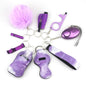 Outdoor Self Defense Alarm Whistle Pompom Keychain 10 Pack 50