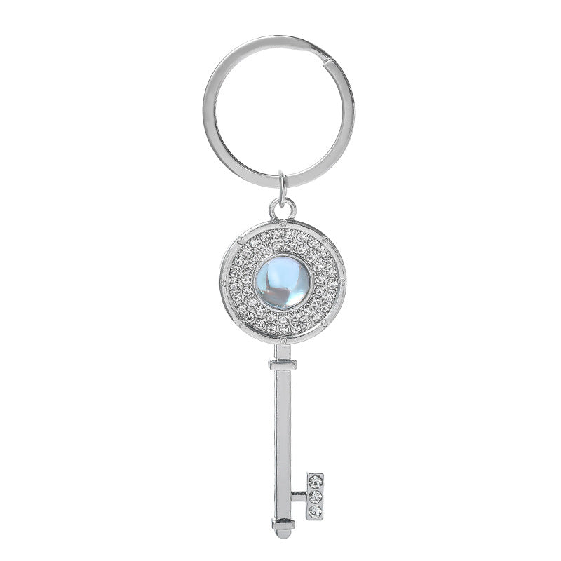 Diamond Inlaid Alloy Keychain Couple Key Charm Set 5