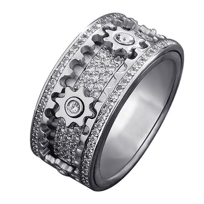 Copper Fidget Ring Mechanical Anxiety Relief Spinner Ring US Sizes 6-12 2
