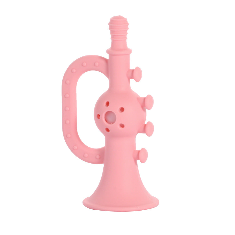Silicone Baby Teething Toy Small Horn with Ringing Sound 6