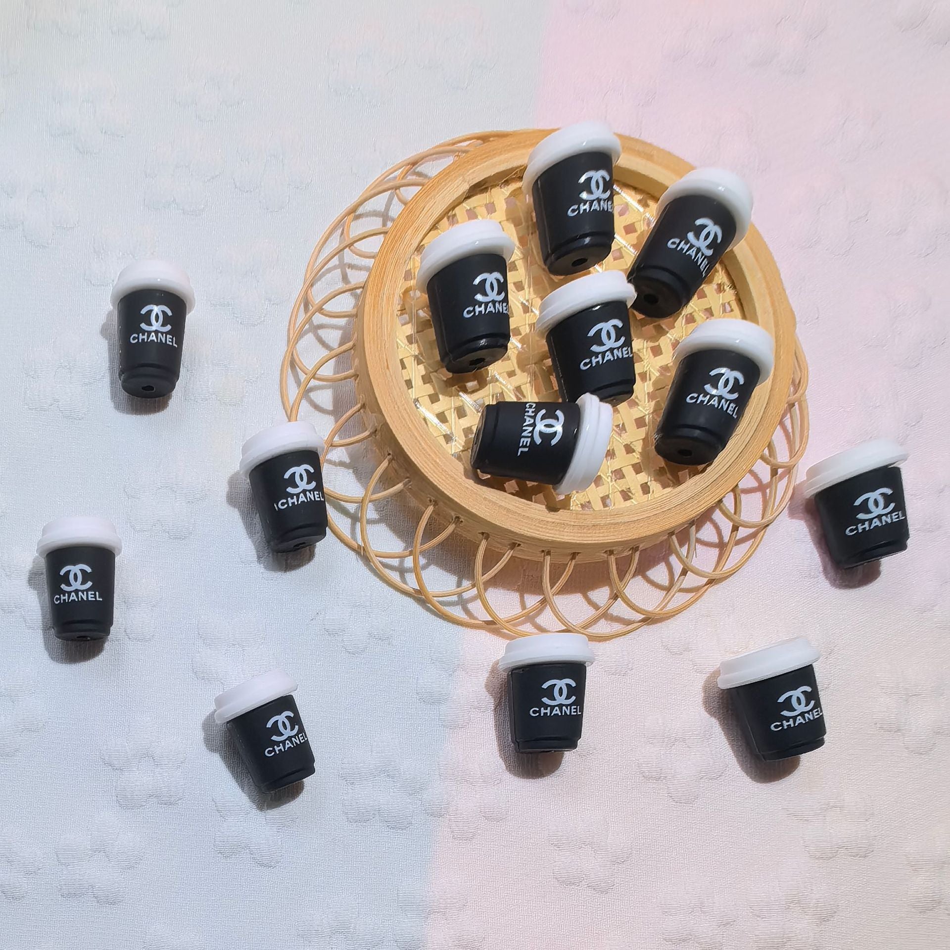 20Pcs Silicone 3D Focal Beads Coffee Cup With Lid Detail 5