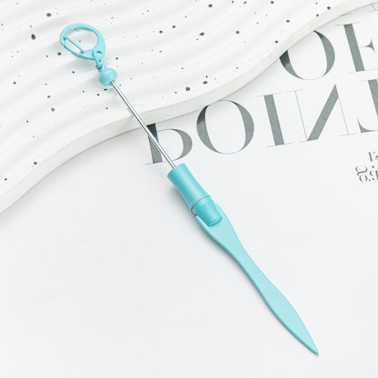 Beadable Letter Opener Metal DIY Craft Supplies 18.4cm Keychain 15