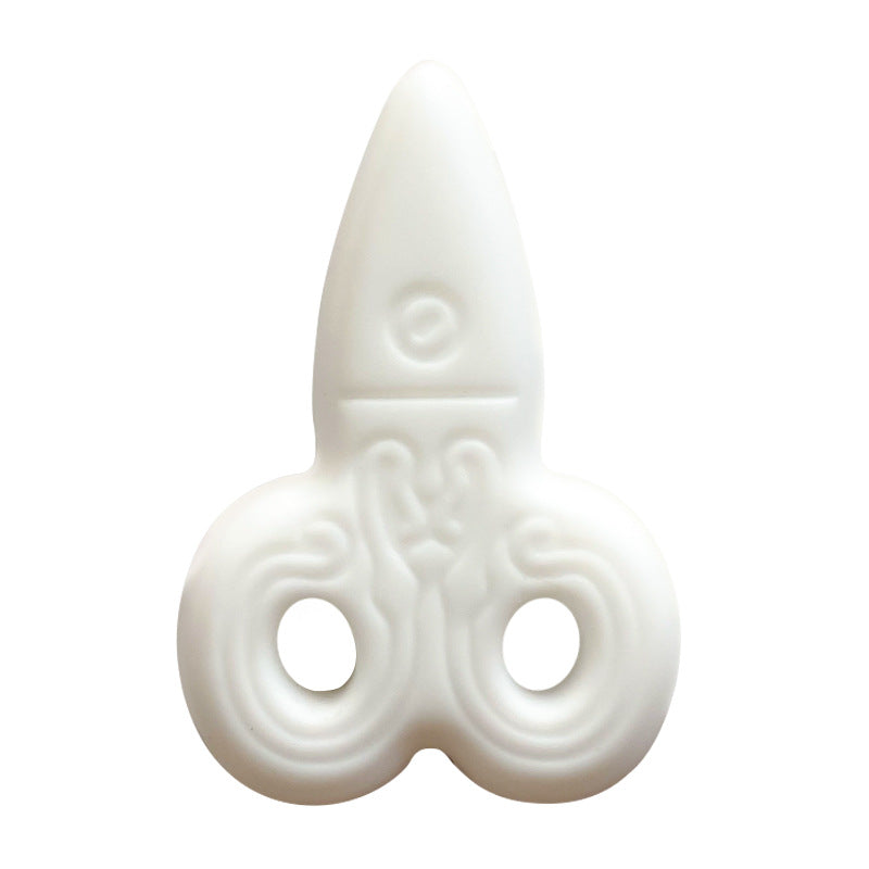 20Pcs Silicone Focal Beads Creative Scissors Front Facing Design 4
