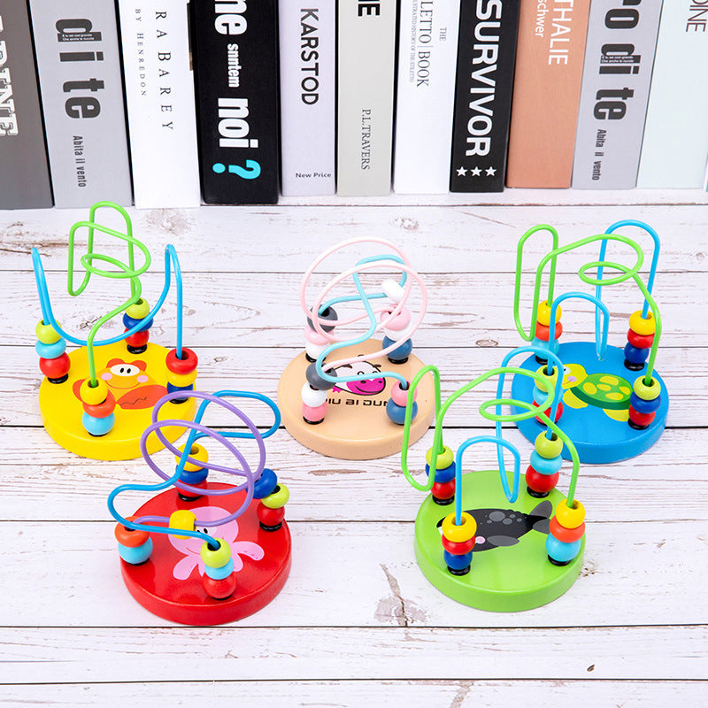 Wooden Bead Maze Educational Activity Toy for Toddlers 2