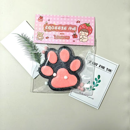 Plush Oversized Cat Paw Squishy Toy Soft Sensory Stress Ball 2 Pack 14