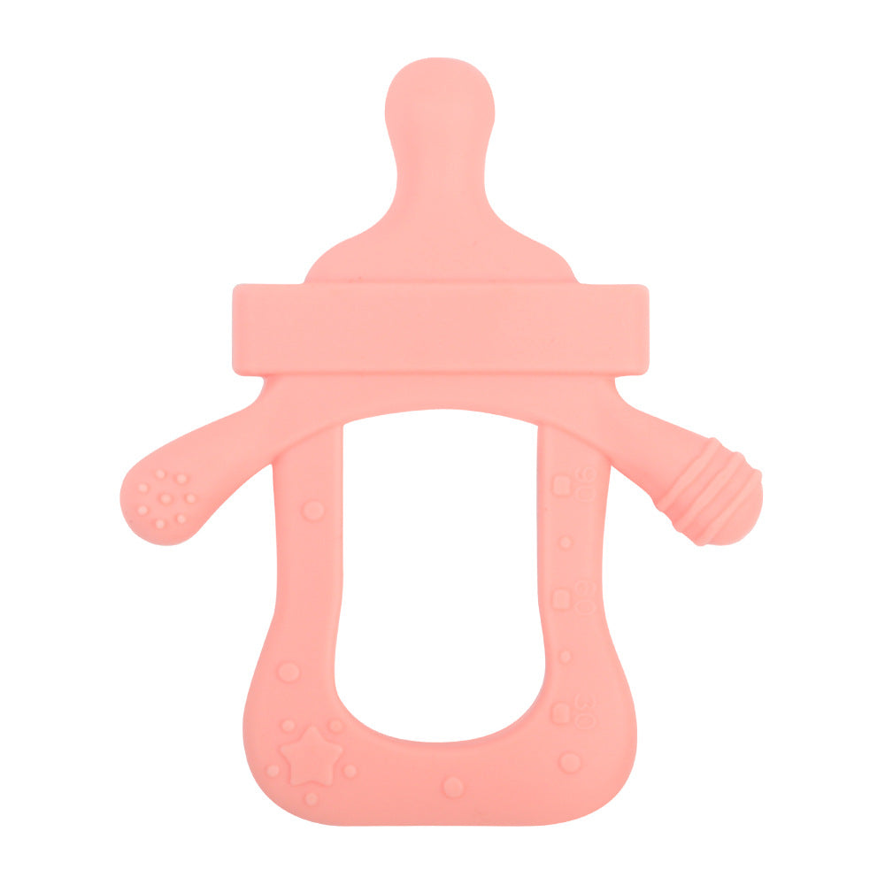Silicone Baby Teething Toy Bottle Shape for Infant 17