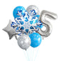 Ice Snow Theme Snowflake Foil Balloon Set Party Decoration 10