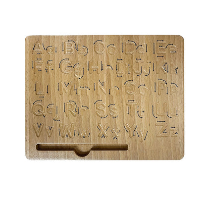 Wooden Double-Sided Letter Writing Board Montessori Toys 2