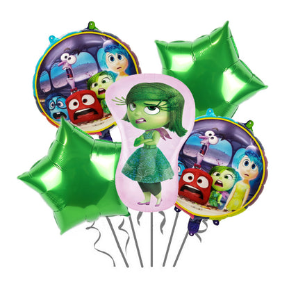 Inside Out Foil Balloon Set Birthday Party Decoration 5pcs 8