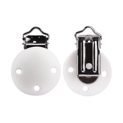 Silicone Pacifier Clip Round Dummy Clips 30mm 6