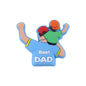 20pcs Silicone Focal Beads Best Dad Front Facing Design