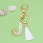 Tassel Letter Keychain A to Z Resin Initial Charm 39