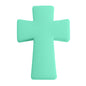 20pcs Silicone Focal Beads Printed Cross With Varied Color Patterns 22