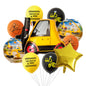 Excavator Foil Balloon Construction Party Decoration Set 10