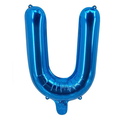 Blue Letter Foil Balloons Party Decoration 16 Inch 50pcs 23