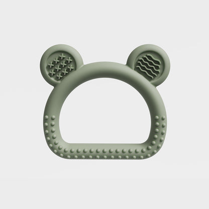 Bear Head Silicone Teething Toy Handheld for Baby 80x72x14mm 6