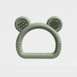 Bear Head Silicone Teething Toy Handheld for Baby 80x72x14mm 6