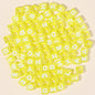 100pcs 6mm Square Acrylic Letters Beads Colorful DIY Accessories 13