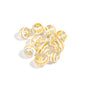 10pcs 16mm Striped Round Acrylic Beads for Jewelry Making 11