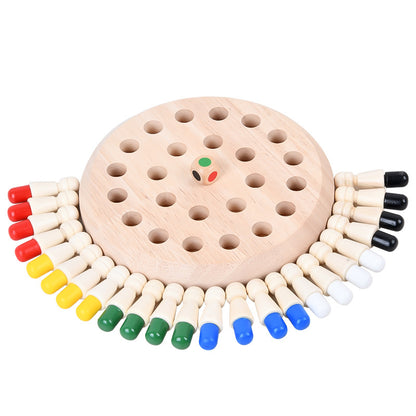 Wooden Memory Chess Montessori Toys Educational Toy 5