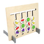 Wooden Montessori Toys Double-Sided Fruit Animal Matching Board