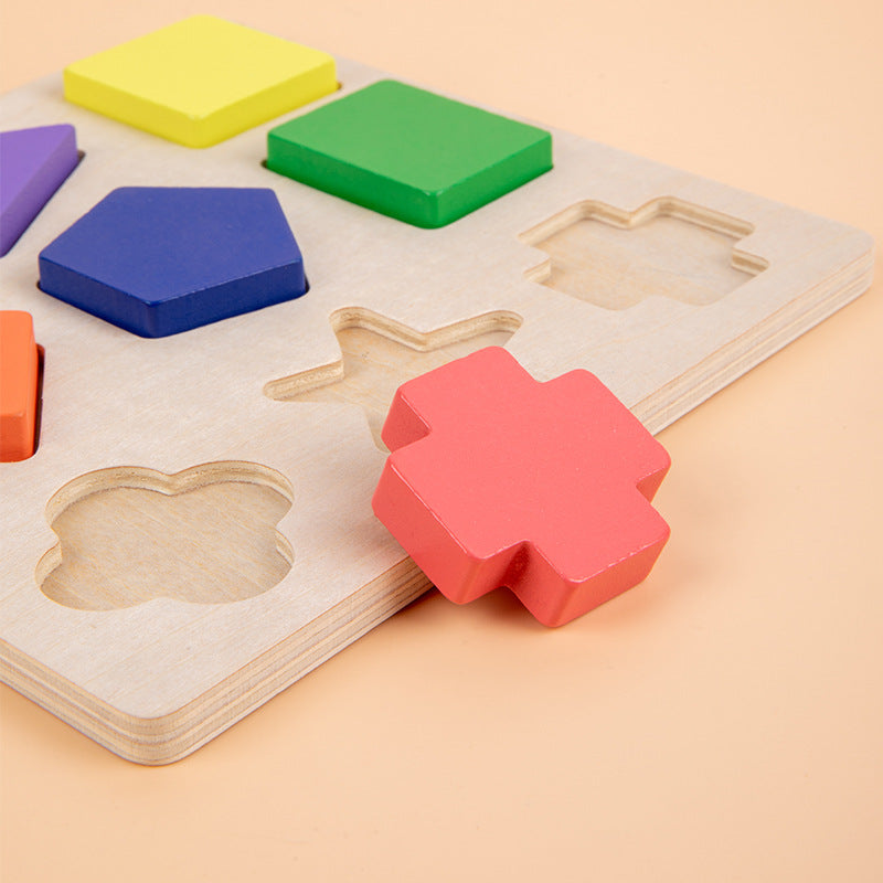 Wooden Shape Sorter Montessori Toys Educational Toy 5