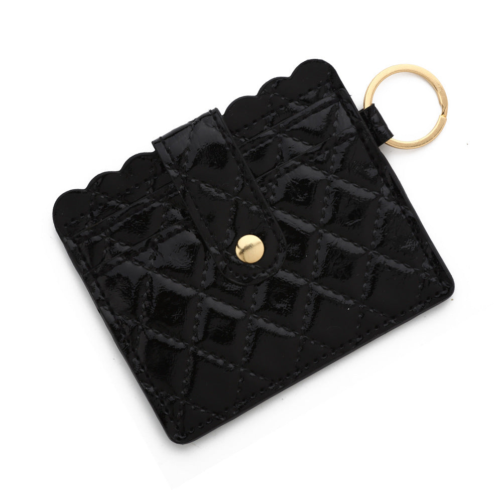 PU Leather Keychain Coin Purse Card Holder Compact Design 20