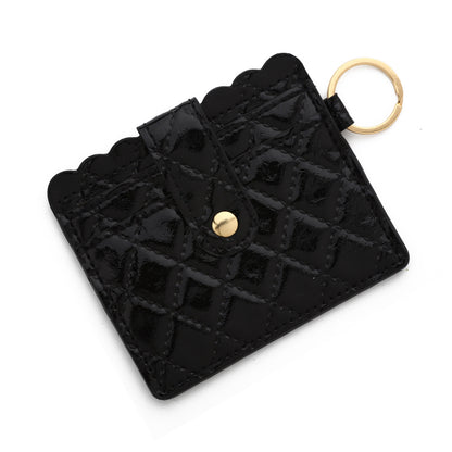PU Leather Keychain Coin Purse Card Holder Compact Design 20
