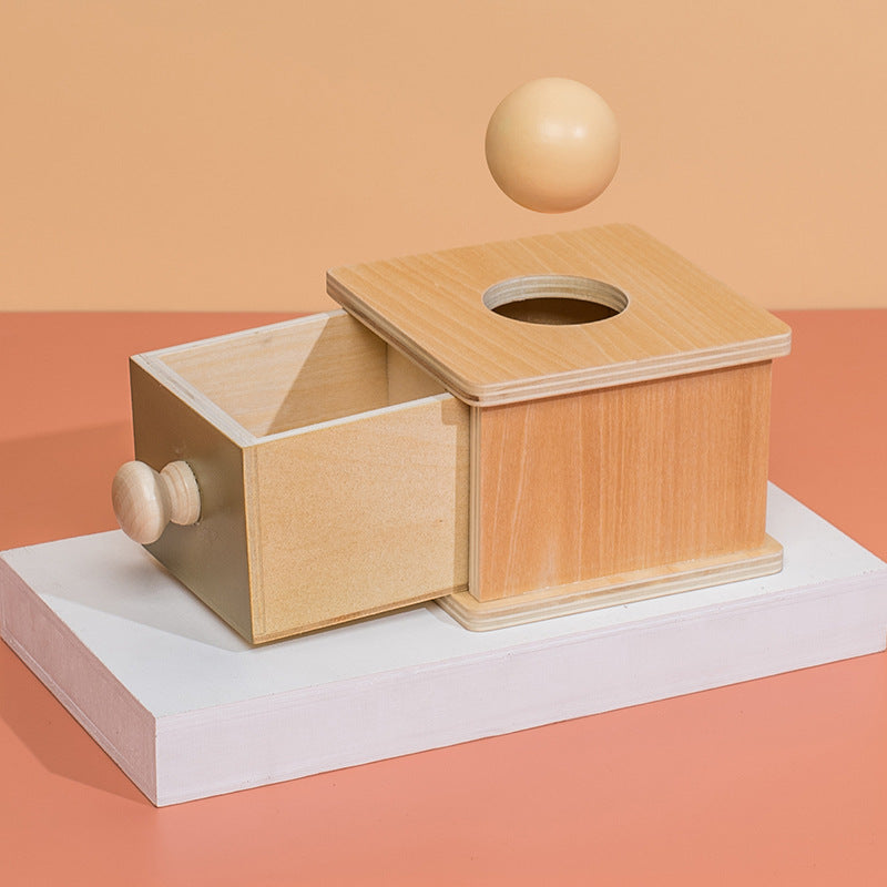 Wooden Ball Drawer Box Montessori Toys for Toddlers 6