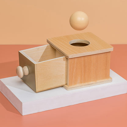 Wooden Ball Drawer Box Montessori Toys for Toddlers 6