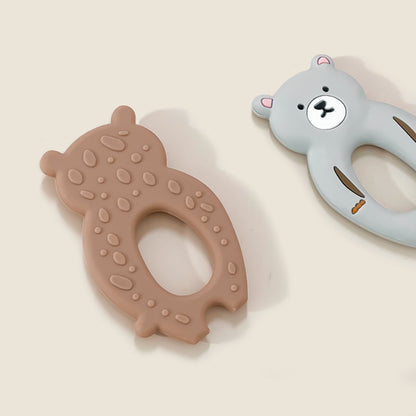 Silicone Bear Shaped Baby Teething Toy for Infant 4